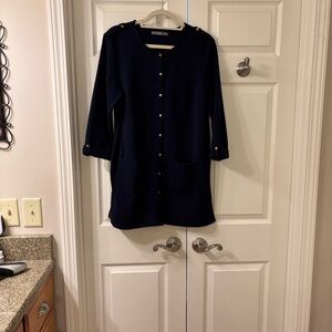 Navy Tunic with Gold Accents